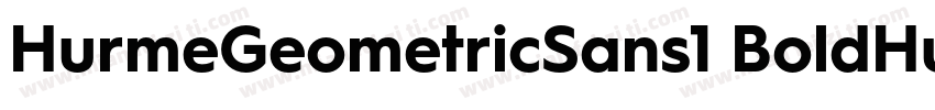 HurmeGeometricSans1 BoldHurmeGeomet字体转换